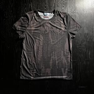 Cold Feet Cracked Glass Camo Black Grey Tee Shirt
